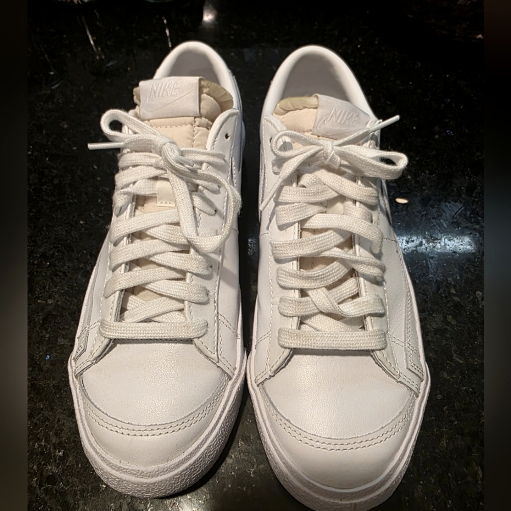 White Low Profile Nike's